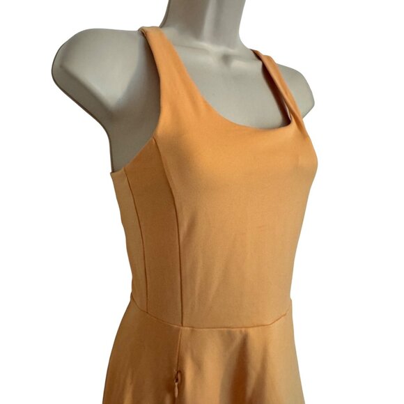 Zella Peach Tennis/Golf Size XS Midi Dress Pockets Racer Back NWT Stretch Padded - Picture 2 of 10